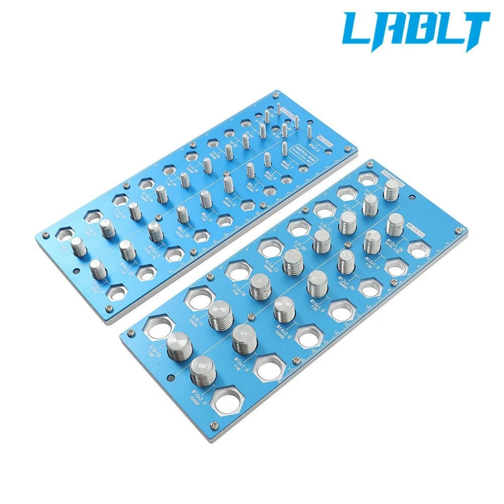 Durable Nut and Bolt Thread Checker for Universal Use (21 Inch, 17 Metric)