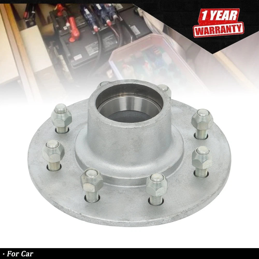 Set of 4 Galvanized Trailer Hub Kit for 7000lbs Axle #42 Spindle 8 on-6.5'