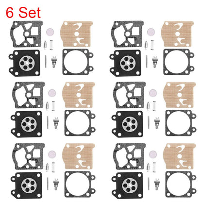 6X Carburetor Diaphragm Kit for Chainsaw 38/45/52/58 4500 5200 5800