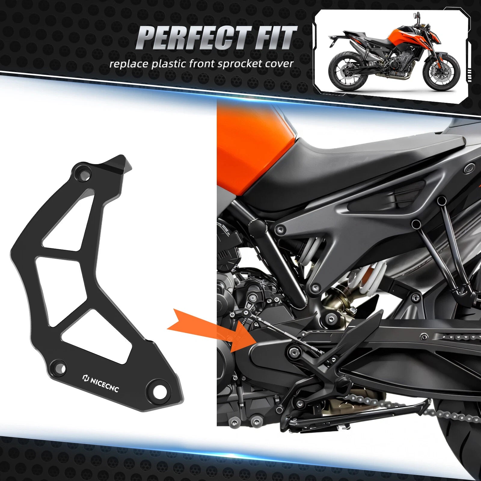 Sprocket Chain Guard Protector for KTM 890 Duke (2021–2023)