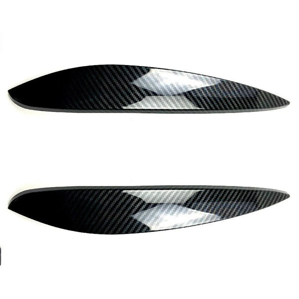 Carbon Fiber Look Headlight Eyelid Trim for Benz Smart (2014–2023)