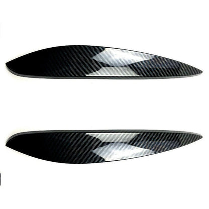 Carbon Fiber Look Headlight Eyelid Trim for Benz Smart (2014–2023)