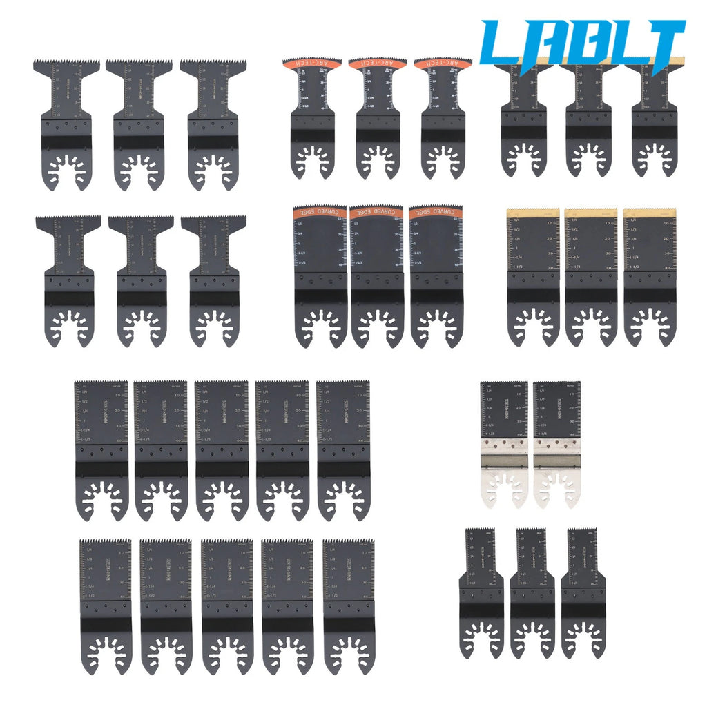 37 Pack Oscillating Tool Blades for Universal Use (Wood & Plastic)