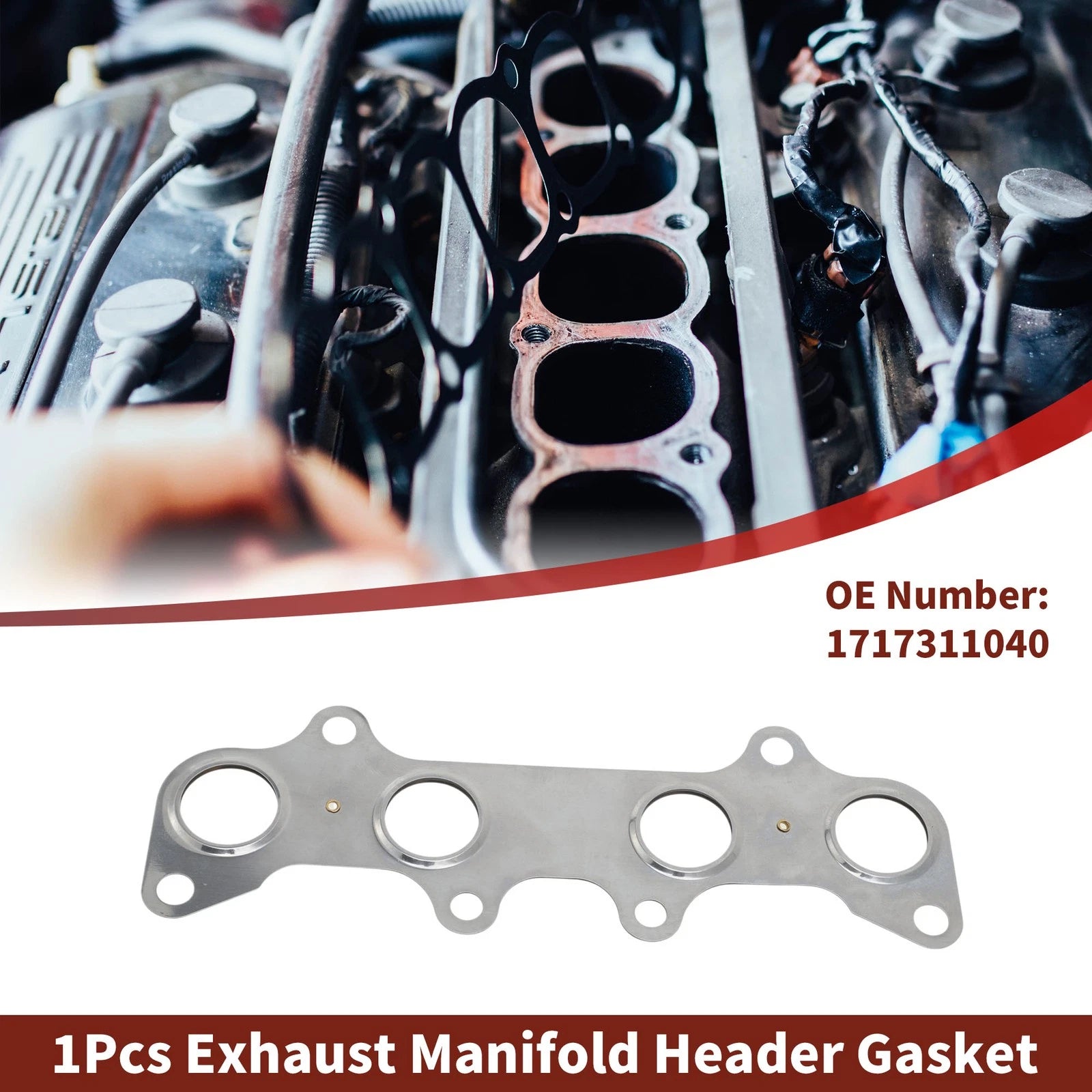 Exhaust Manifold Header Gasket Replacement for Toyota Starlet (1989–1999)