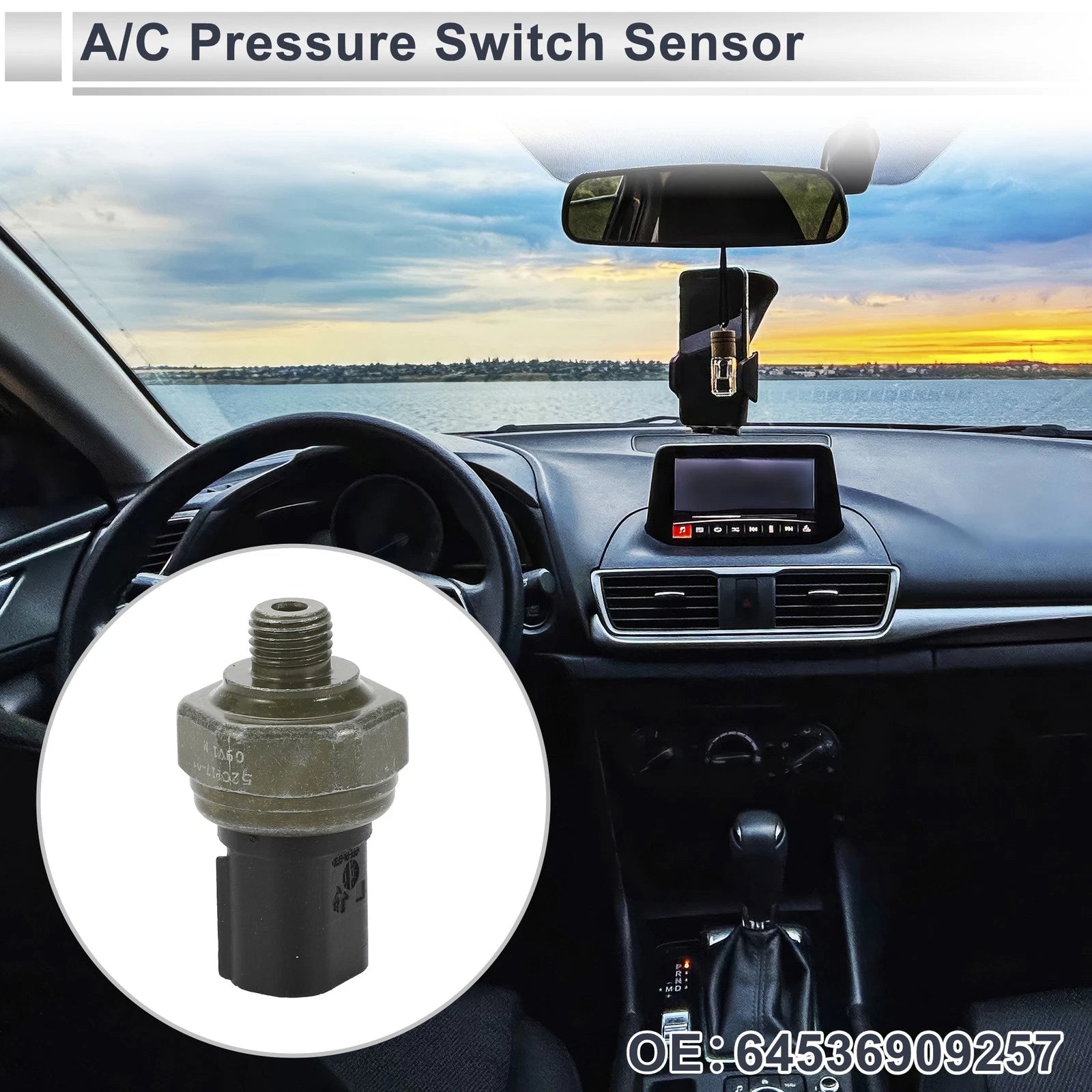 A/C Pressure Switch Sensor Replacement for BMW 320i 2.0L (2013–2018)