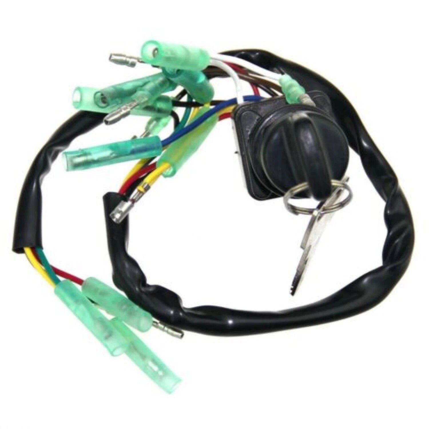 2Pcs Ignition Main Key Switch Set 703-82510-43-00 for Yamaha Outboard (N/A)