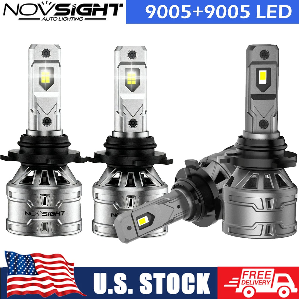 4X LED Headlight Bulbs Combo Kit for Hyundai Sonata (2015–2019)