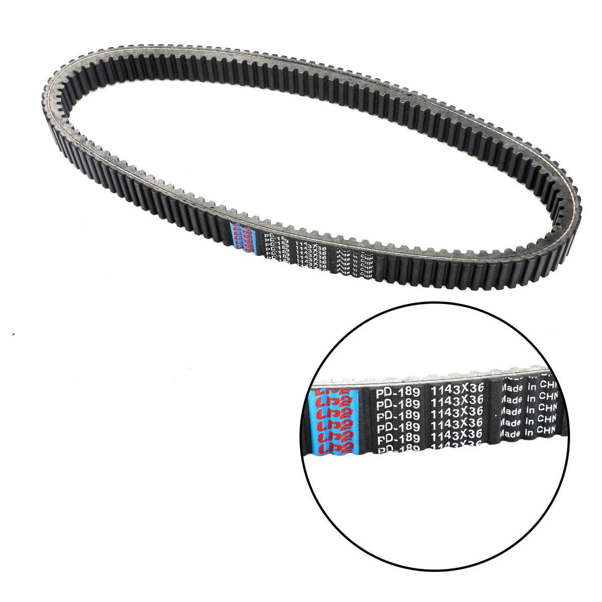 Drive Belt 1143OCx36W for Polaris Switchback Rush Voyageur (2015–2019) P/N 3211165