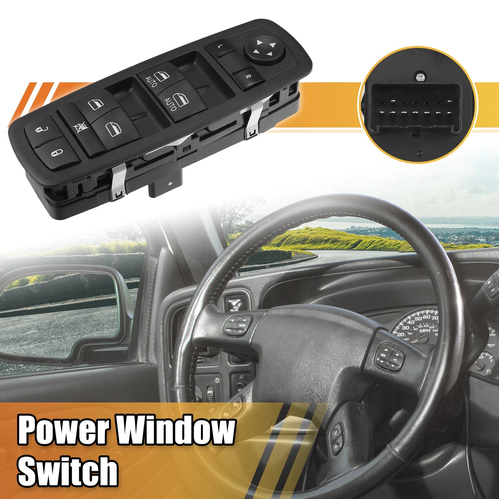 Power Window Switch for Ram 1500 2014-2015, Ram 2500 3500 68212783AB