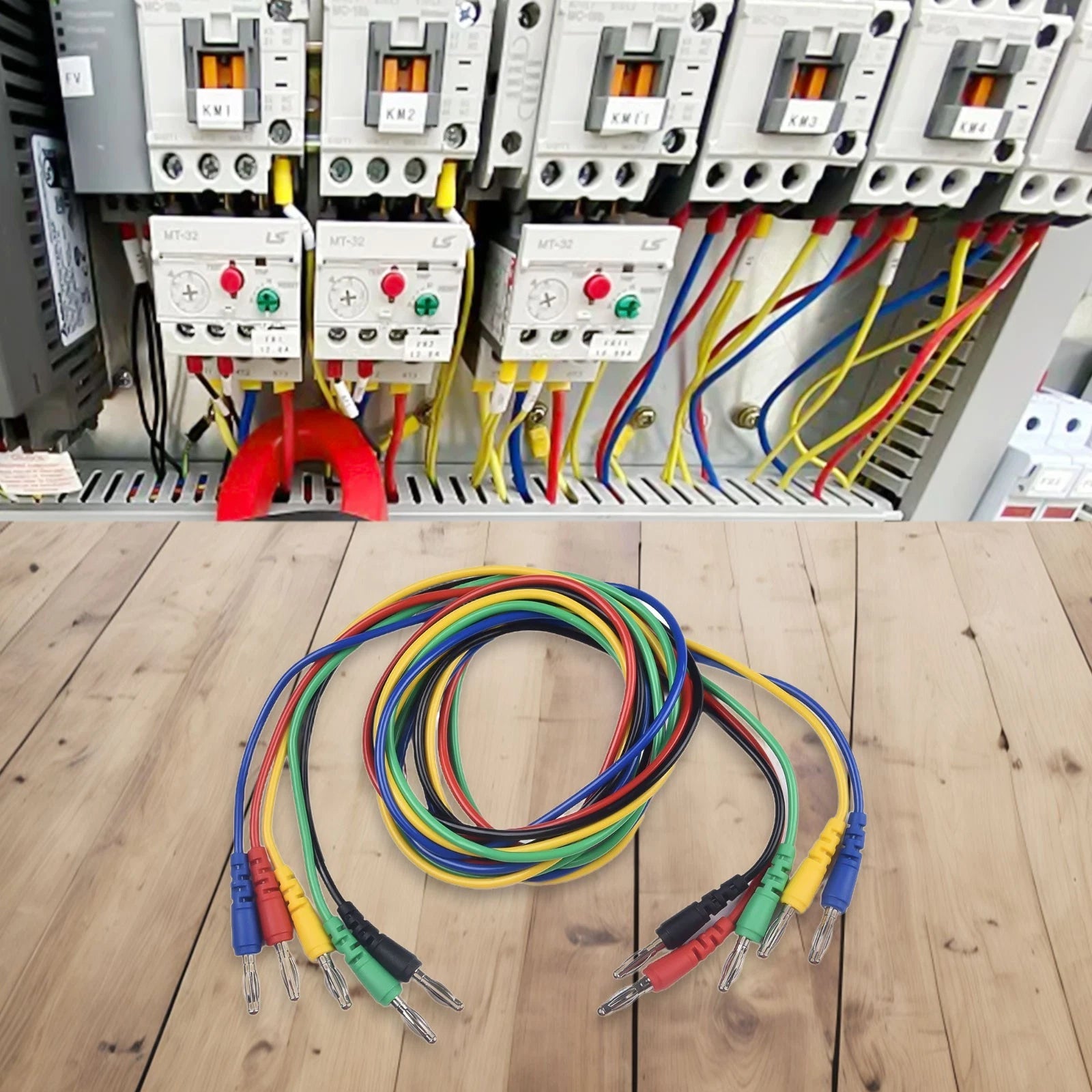 5PCS Copper Banana Plug Test Leads for (100cm)