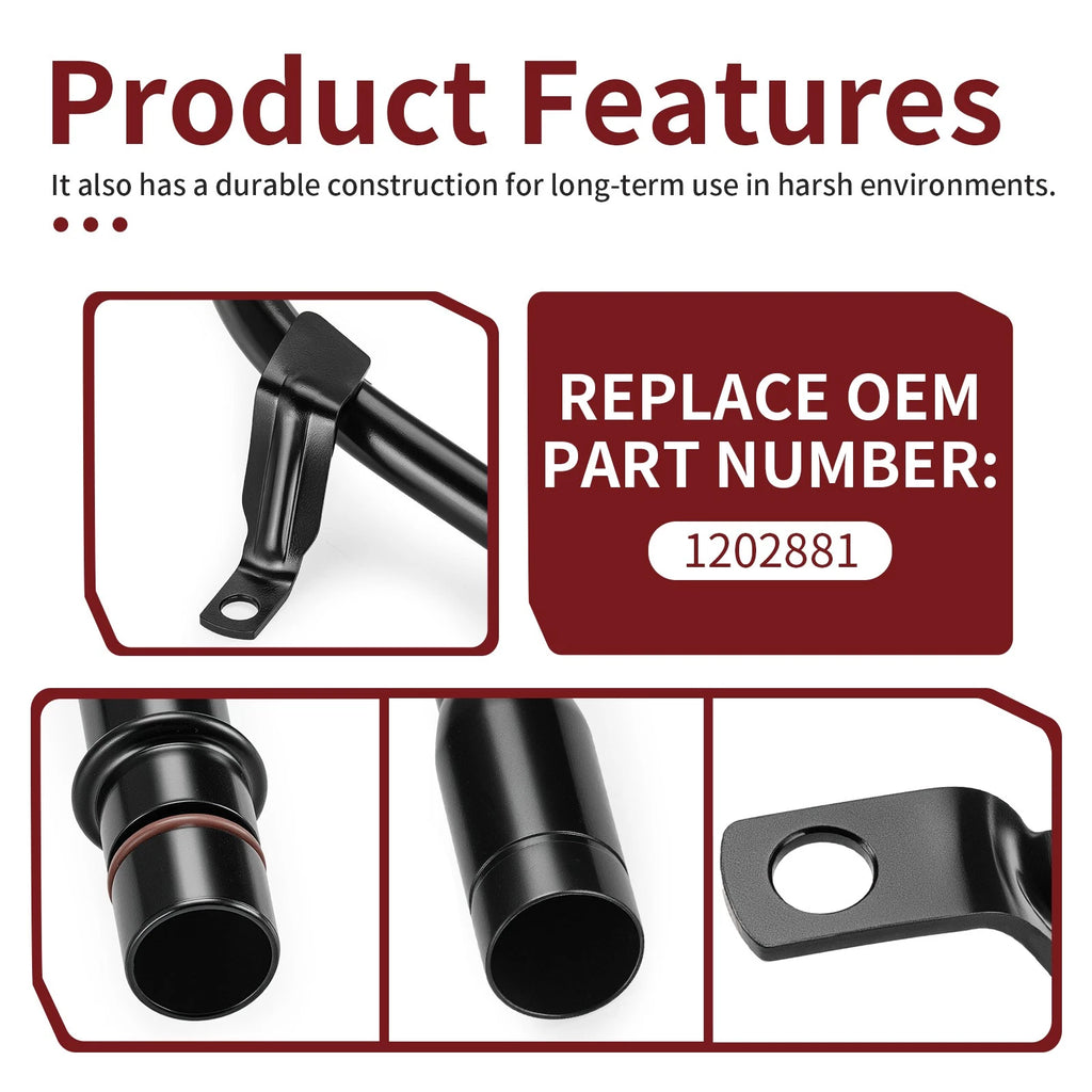 Oil Fill Tube 1202881 for Polaris Ranger XP 800 / Crew 800 (2011–2014)