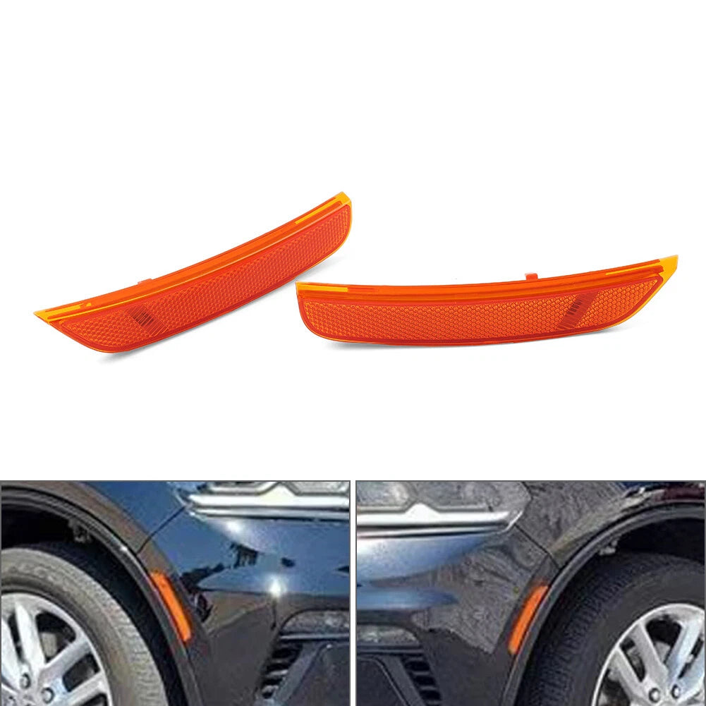 2X Side Marker Turn Signal Light Fender Lamp for Dodge Durango (2021–2024)