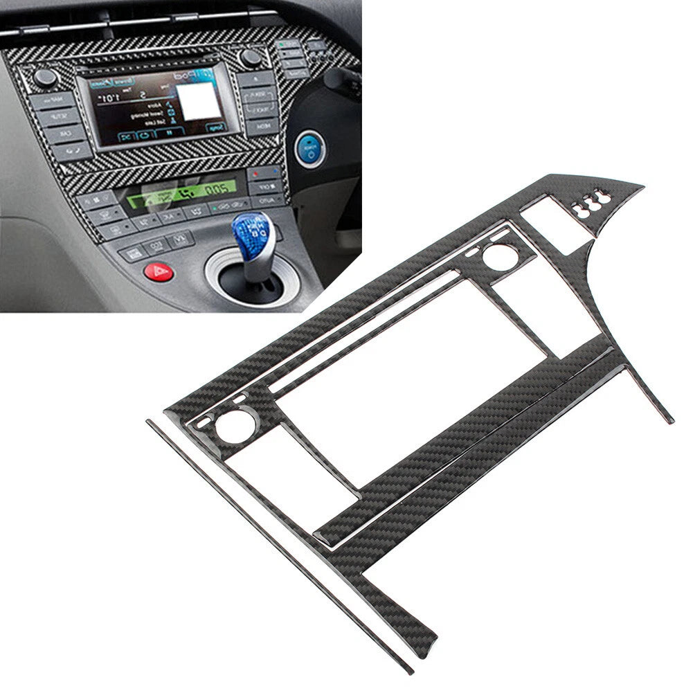 3 Pcs RHD Radio CD Navigation Display Panel Cover Trim for Toyota Prius (2012–2015)