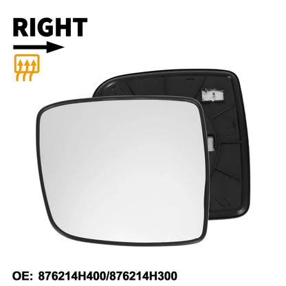 Right Heated Mirror Glass Replacement for Hyundai Grand Wagon/H1
