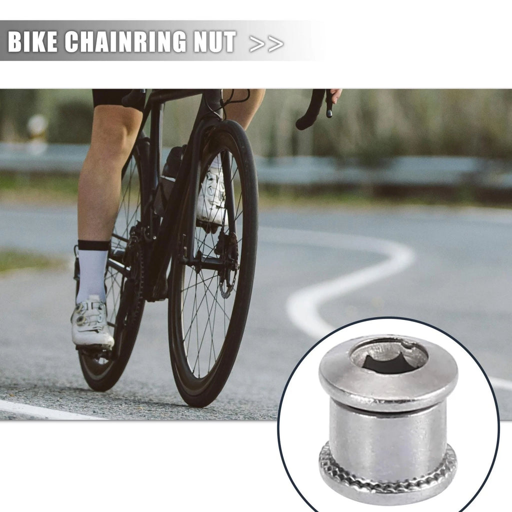 5pc Bike Chainring Nuts 8.5mm Replacement for Bicycle Chain Ring Bolts (—)