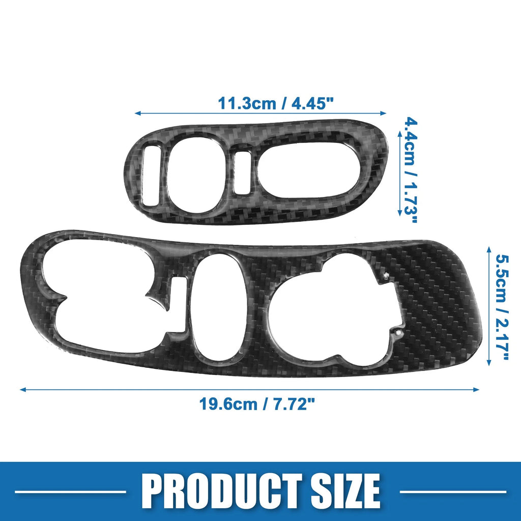 Window Lift Switch Cover Set of 2 for Chevy Corvette C5 1998–2004 Black