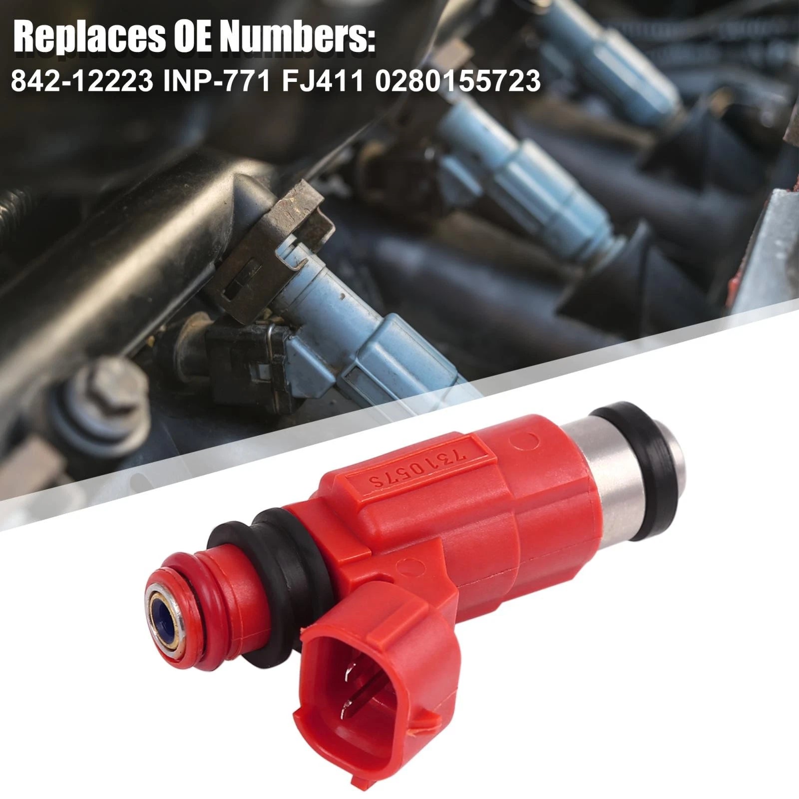 4 Piece Fuel Injector Set Replacement for Yamaha Outboard Mitsubishi Eclipse 3.0L (2001–2005)