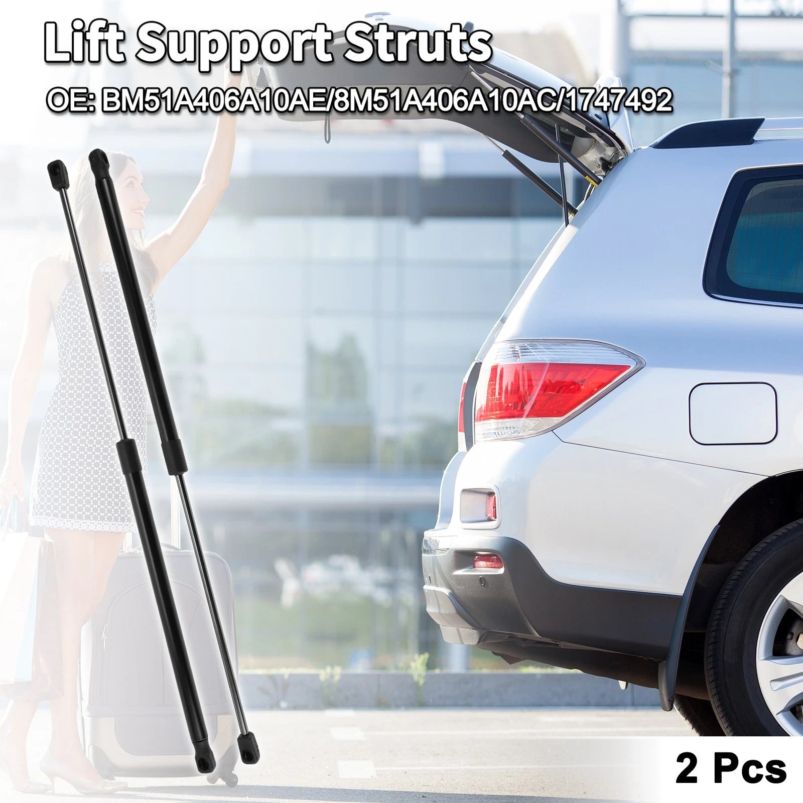 Rear Hatch Lift Supports Replacement for Ford Focus Hatchback (2012–2018)