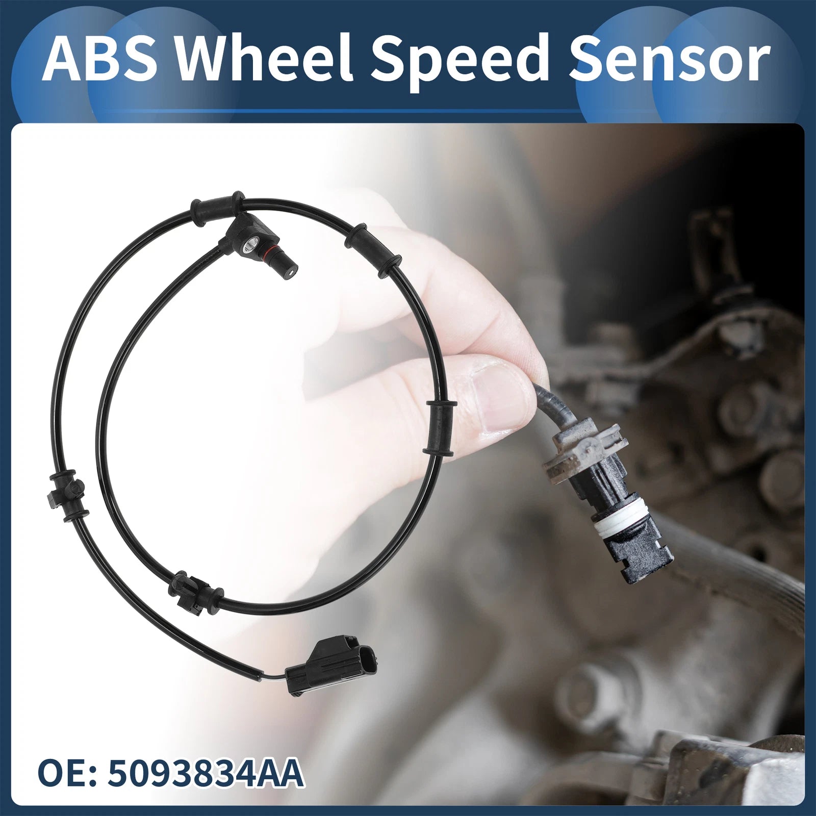 ABS Wheel Speed Sensor Replacement Front for Dodge Ram 2500 (2010–2018)