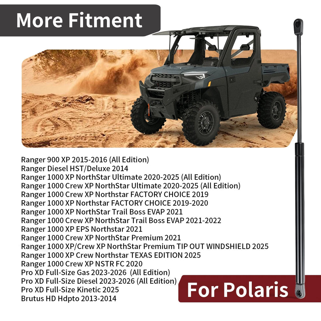Front Window Lift Support Strut for Polaris Pro XD Full-Size (2019–2023)