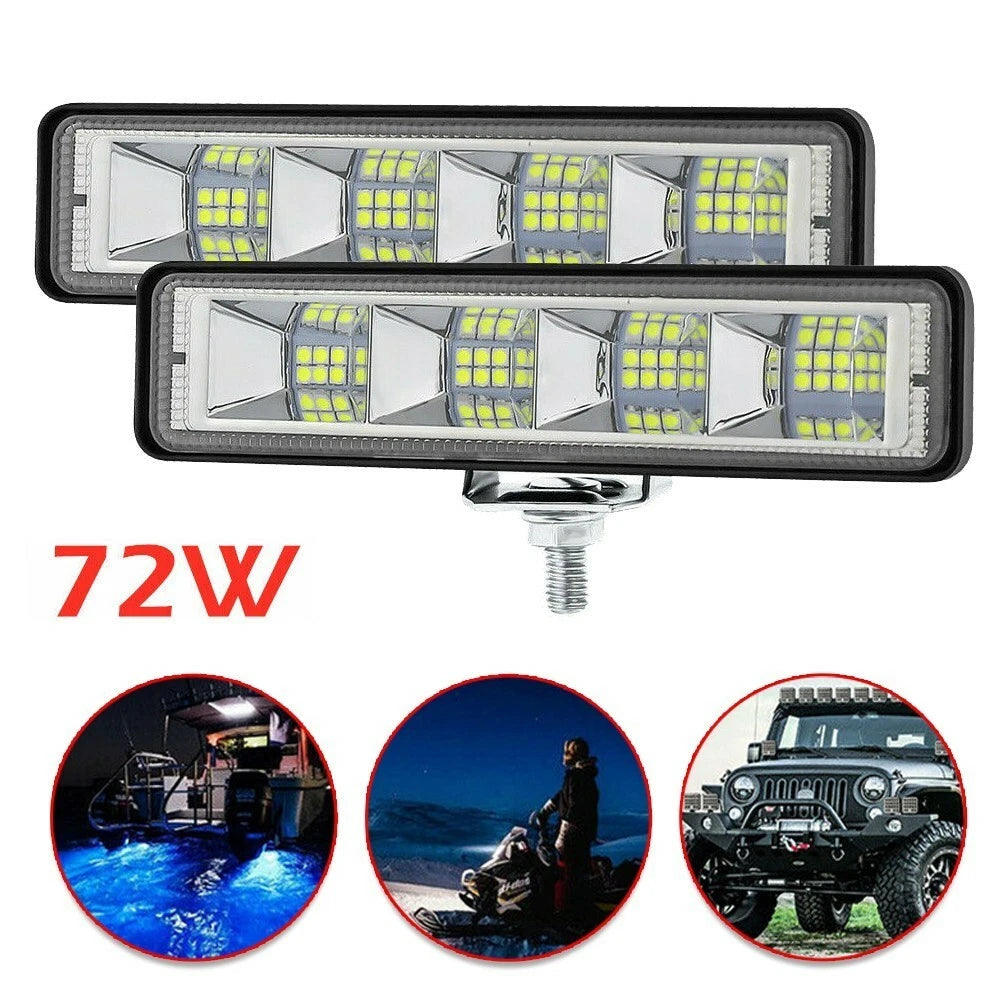 72W LED Work Light Bar for Off-Road Vehicles (Universal Fit)