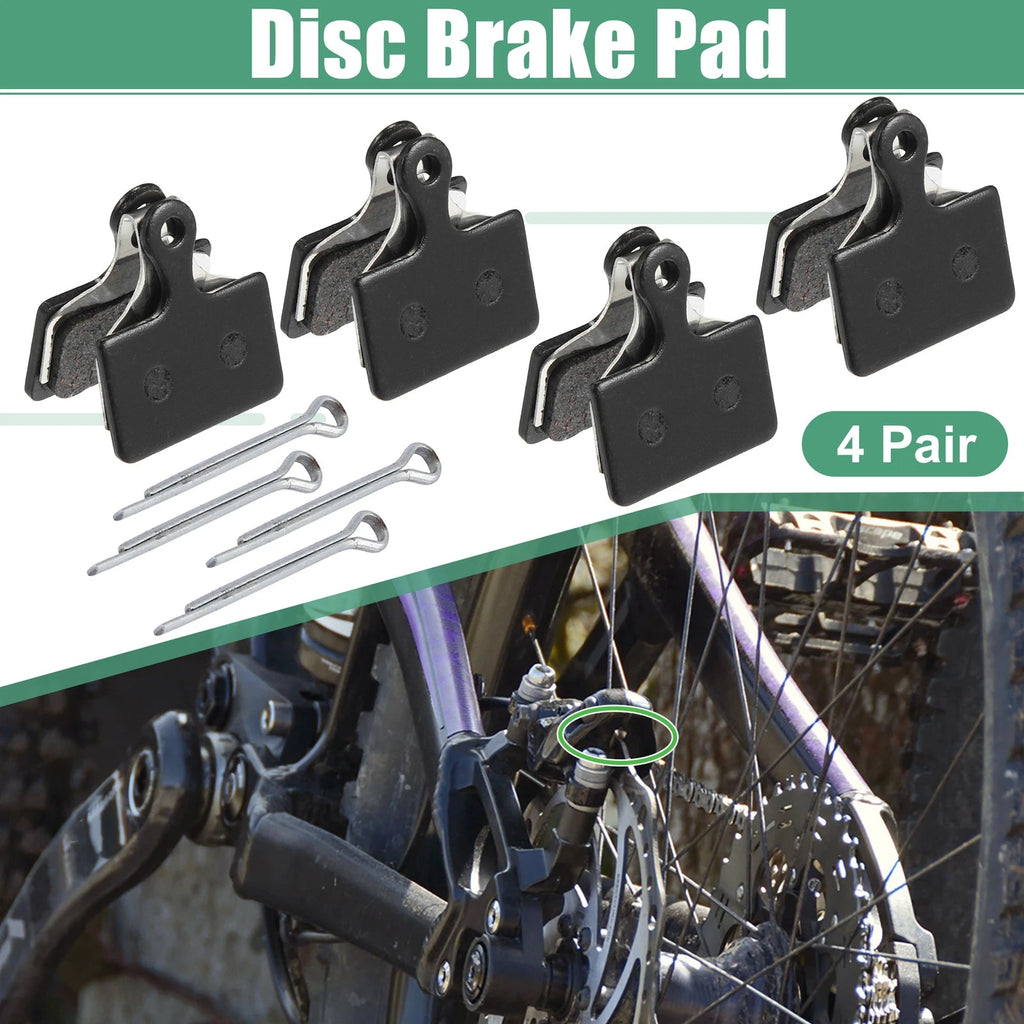 Brake Pads Semi Metallic Disc Front Pair with Split Pin for Shimano (2019–2023)