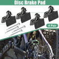 Brake Pads Semi Metallic Disc Front Pair with Split Pin for Shimano (2019–2023)