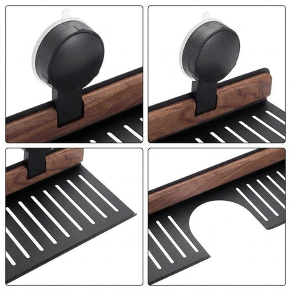 40cm Suction Cup Shelf for Bathroom Kitchen Space Saving Storage