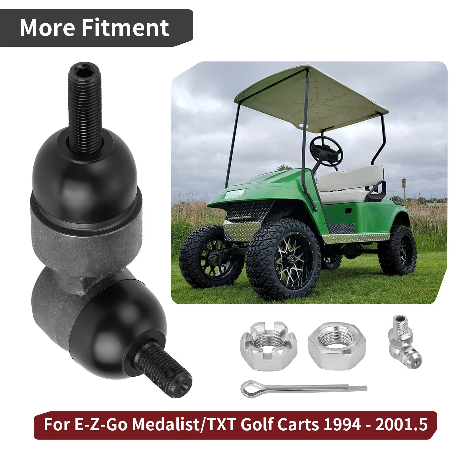 Steering Rack Ball Joint for EZGO Medalist TXT Golf Carts (1994–2001.5) 70192-G01