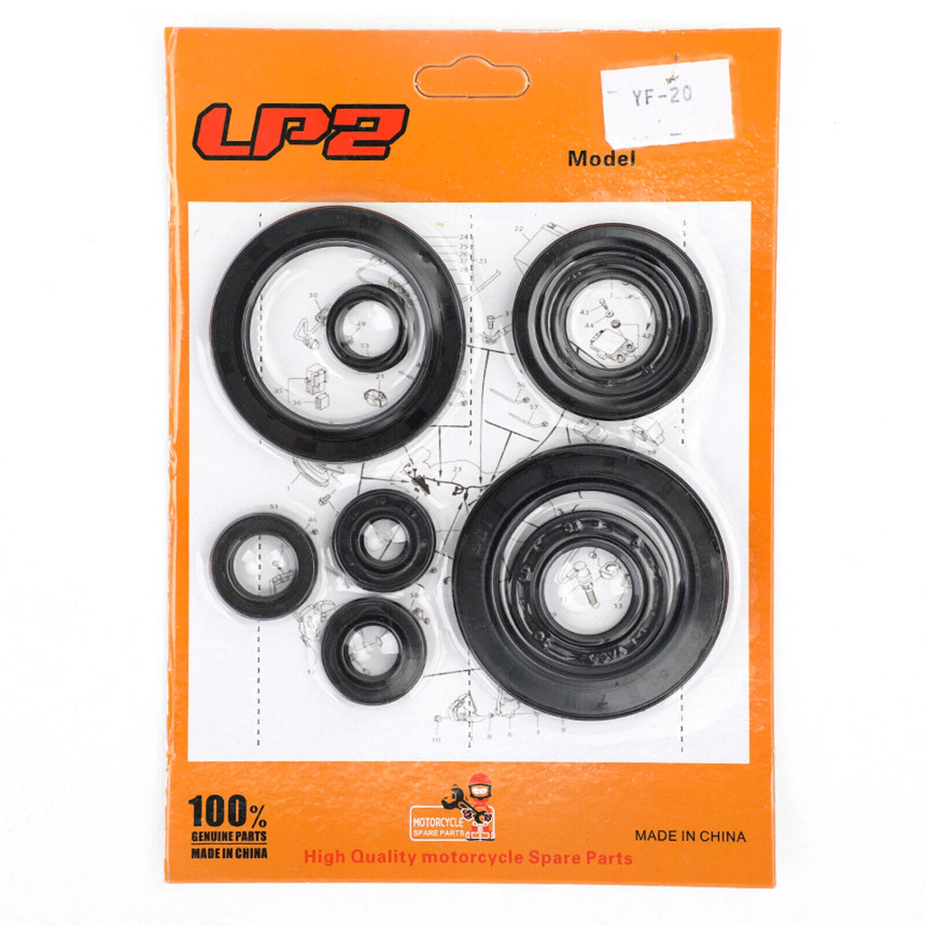 9-Piece Engine Oil Seal Crankcase Kit for Honda CRF 450X (2005–2009, 2012–2017)