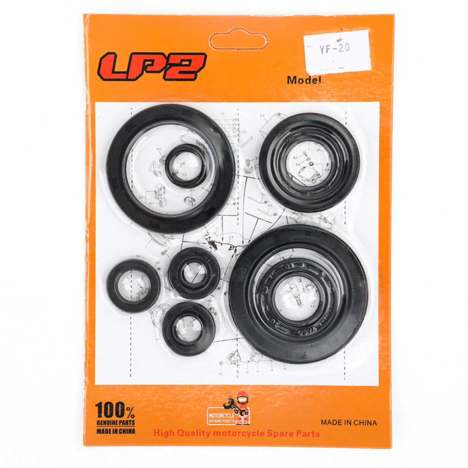 9-Piece Engine Oil Seal Crankcase Kit for Honda CRF 450X (2005–2009, 2012–2017)