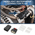 16 Pin Headlight Waterproof Connector Plug Replacement for Ford Mondeo (2007–2014)