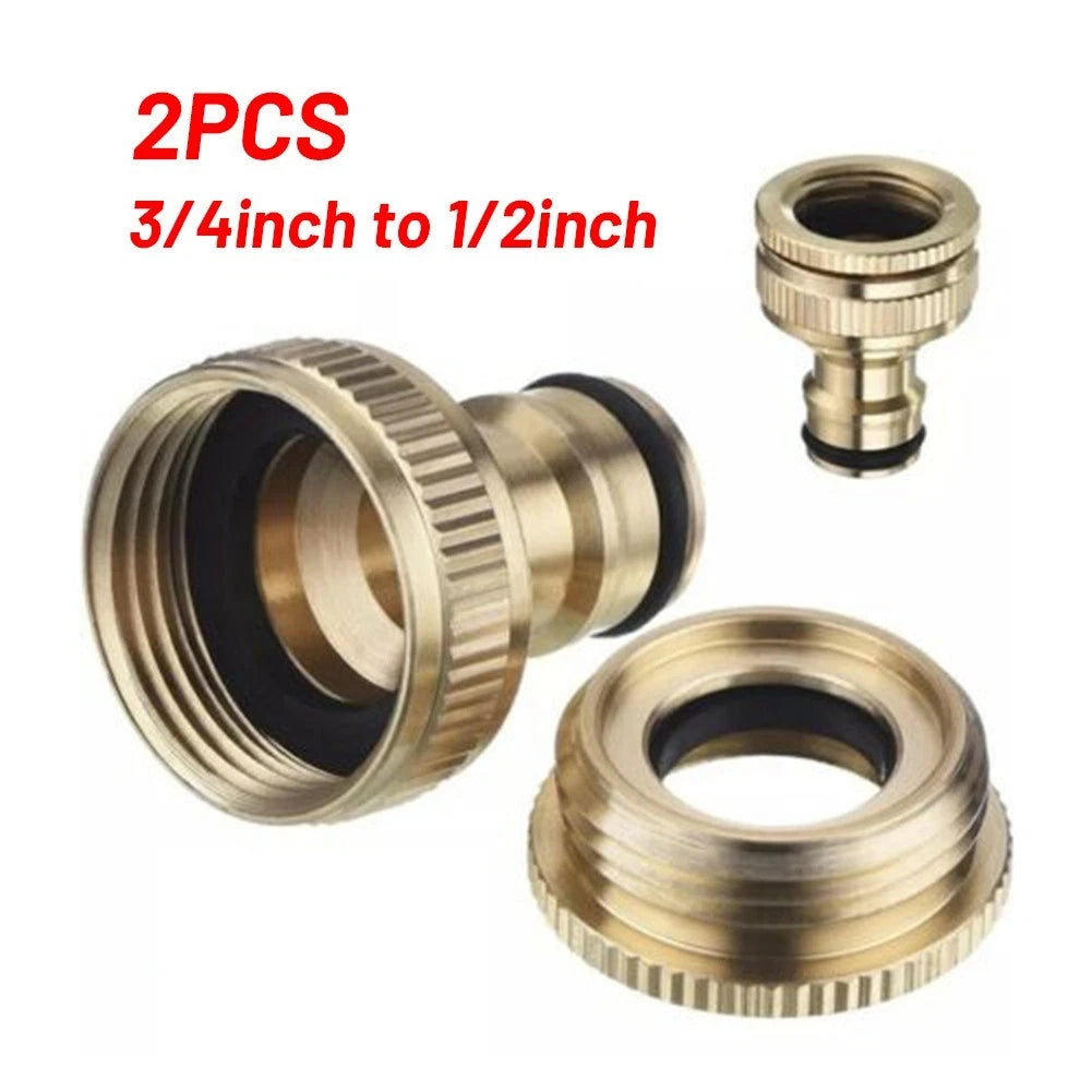 2X Solid Brass Quick Connectors for Gardening Essentials