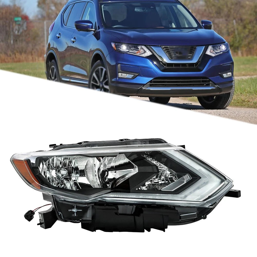 Right Side Headlight Assembly for Nissan Rogue (2017–2019)