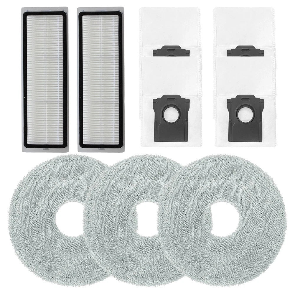 Filter Mop Cloth and Dust Bag Kit for Cecotec Conga X100 (2019–2023)