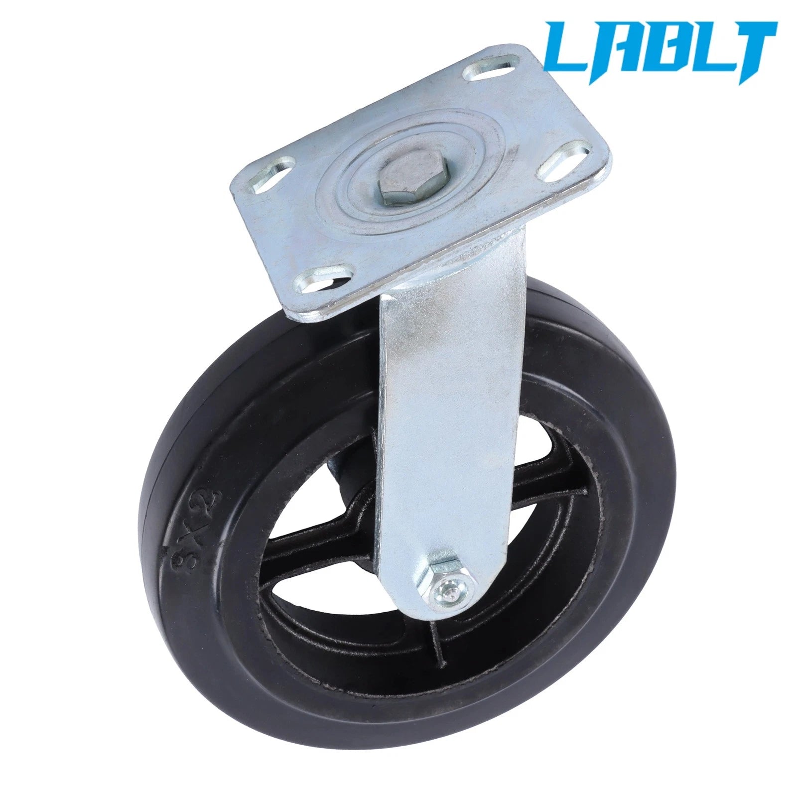 Rubber Cast Wheel for Industrial Use (1100LB Capacity, 8" x 2")