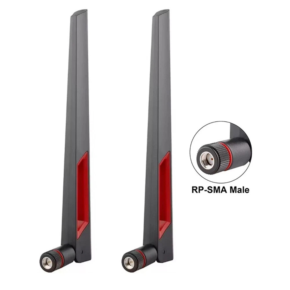 2X 6dBi Tri-Band Antenna for WiFi 6E Routers and Cards