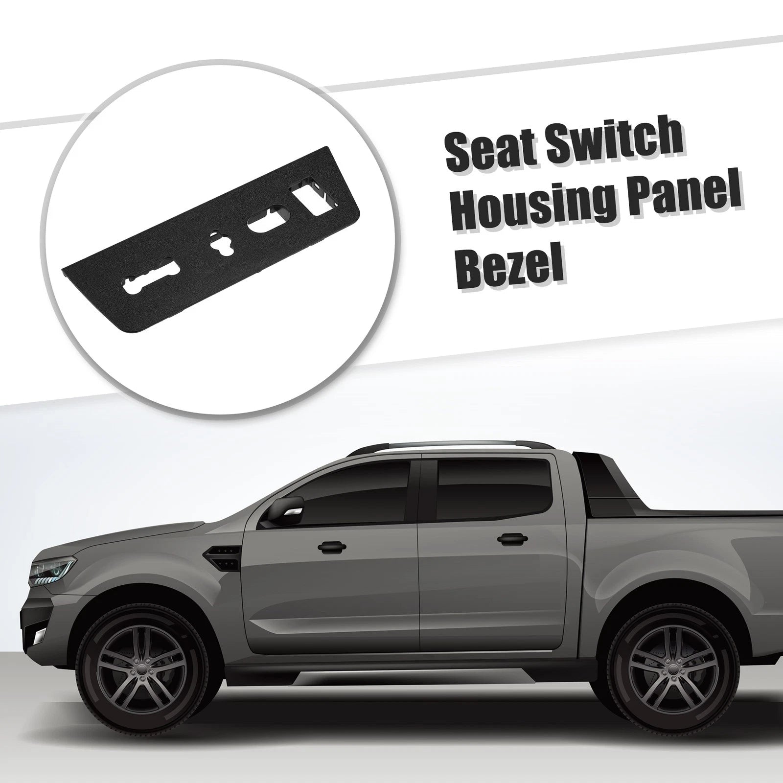 Front Left Seat Switch Housing Trim Bezel Panel for Ford F-150 (2015–2020)