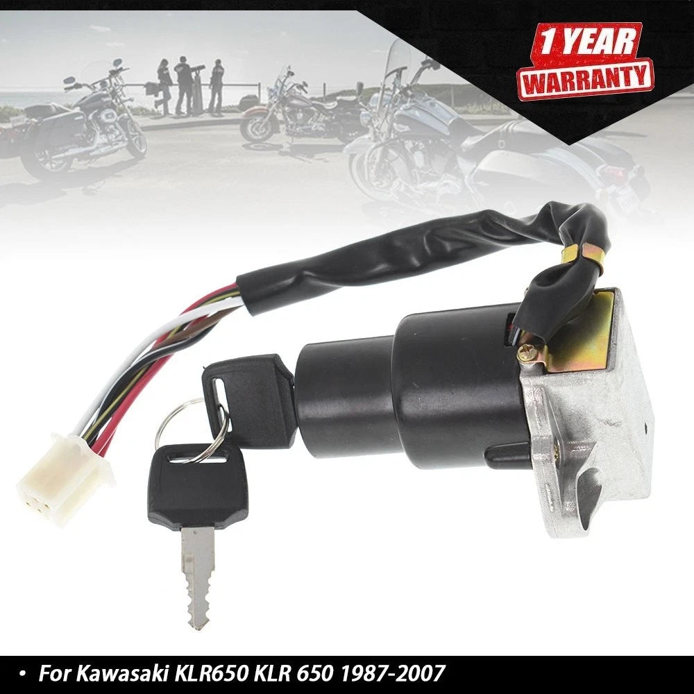 Ignition Key Switch for Kawasaki KLR650 (1987–2007)