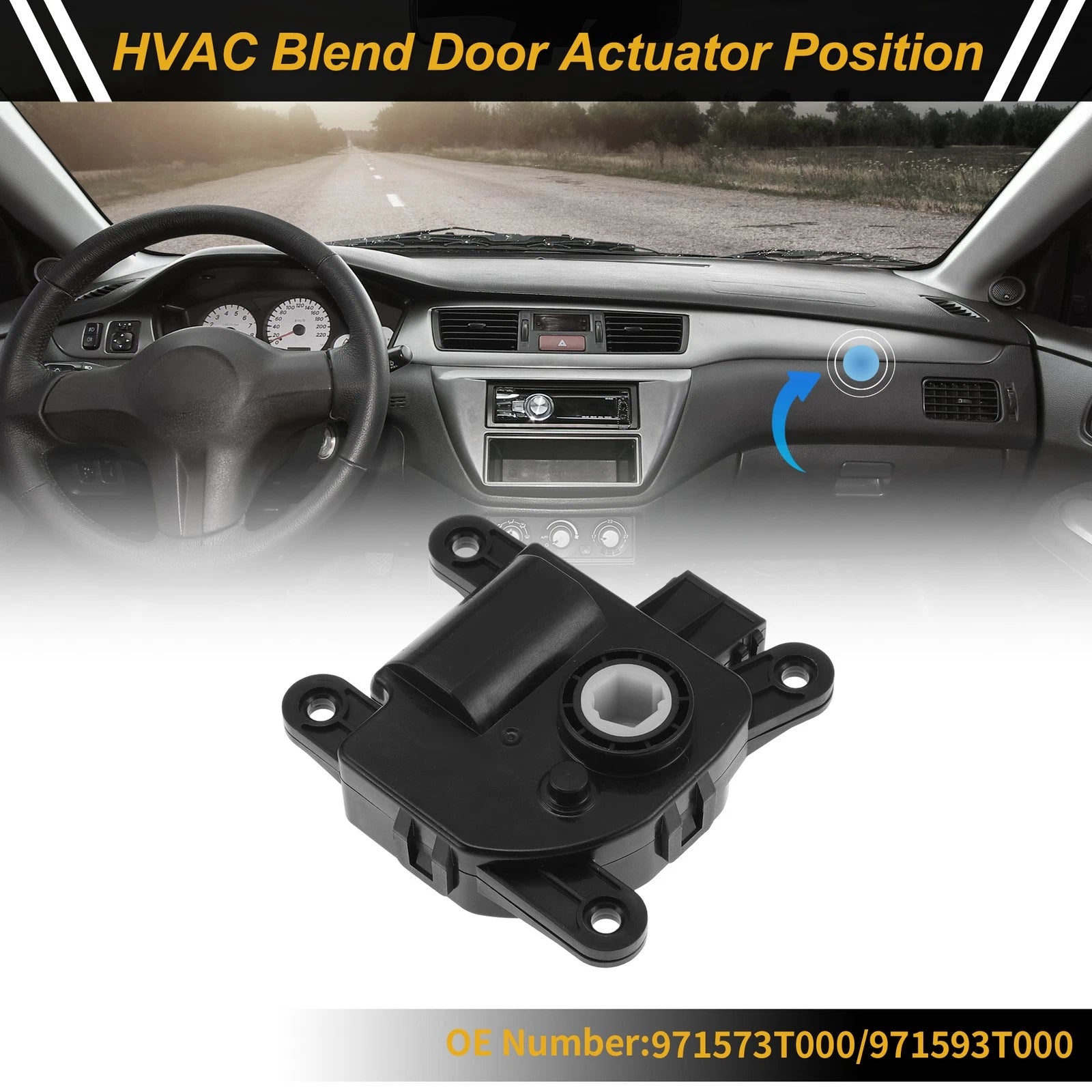 HVAC Heater Blend Door Actuator Replacement for Hyundai Tucson (2016–2021)
