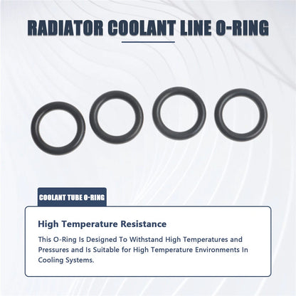 4X Coolant Line O-Ring for Chrysler 300 Jeep Grand Cherokee (2005–2018)