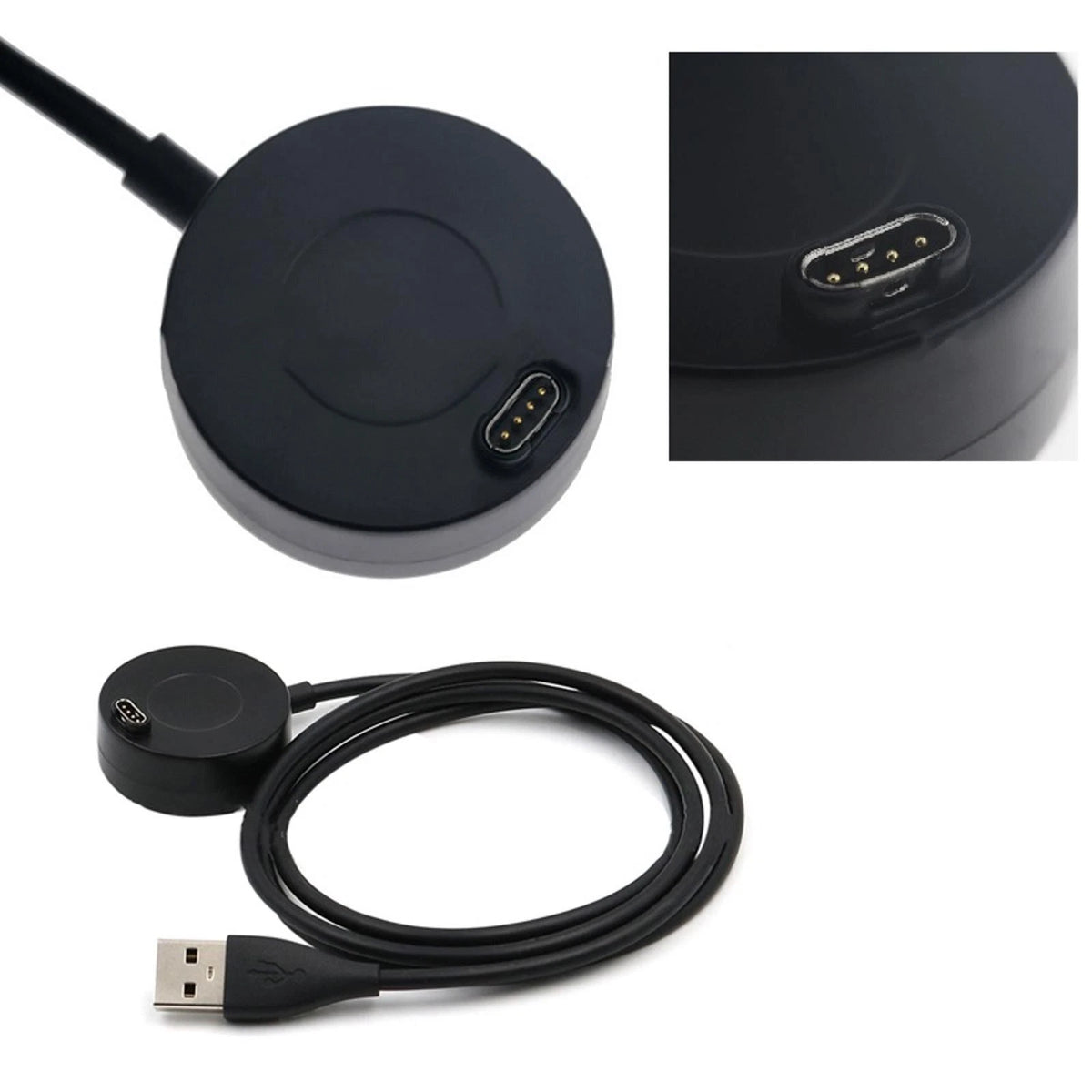 USB Fast Charge Data Transfer Charger for Garmin Vivoactive 3/Fenix 5 (2017-2020)