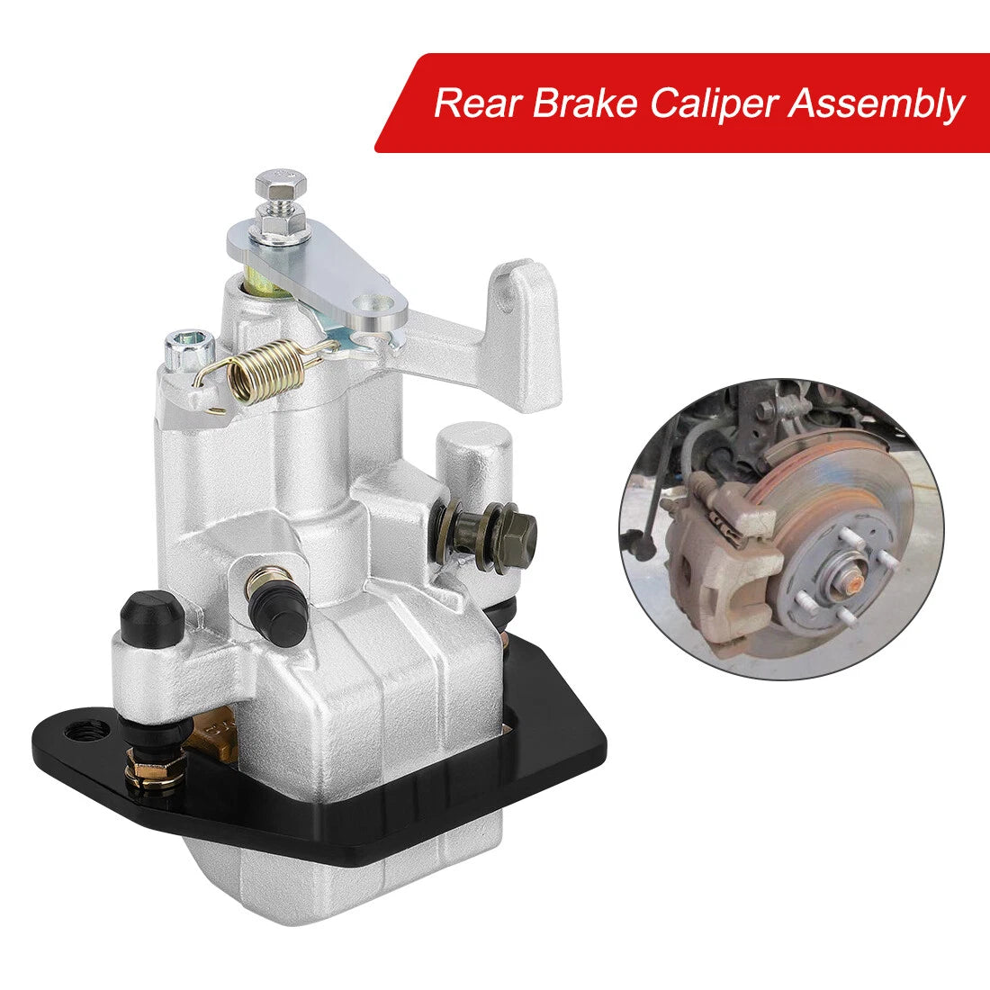 Rear Brake Caliper & Pads for Yamaha YXR660F Rhino 660 (2004–2007)