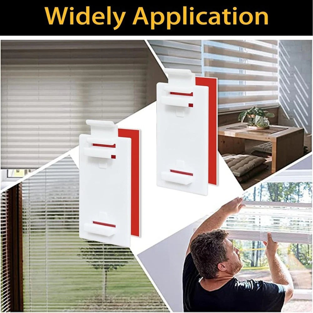 8 Count Pleated Curtain Hook Installation Plates for Easy Wall Mounting