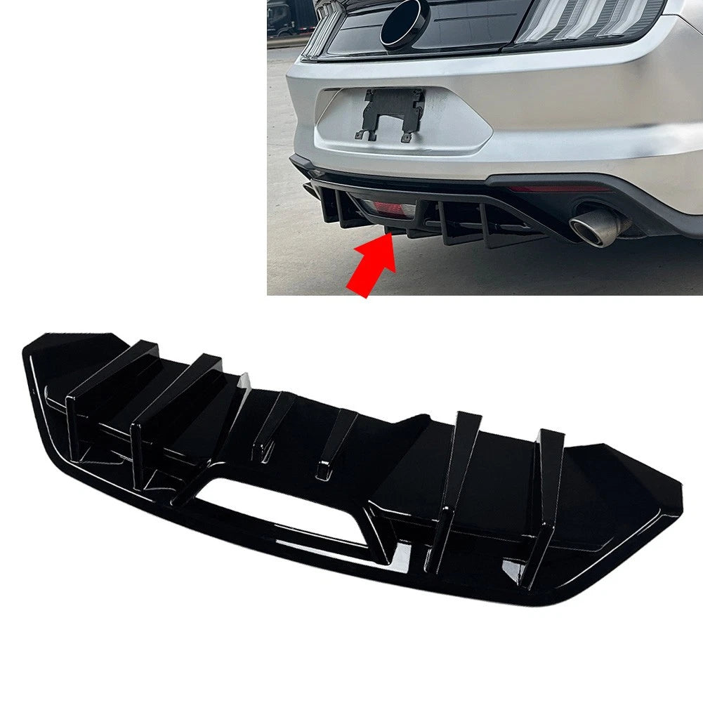 Rear Bumper Diffuser Lip Spoiler for Ford Mustang (2018–2023)