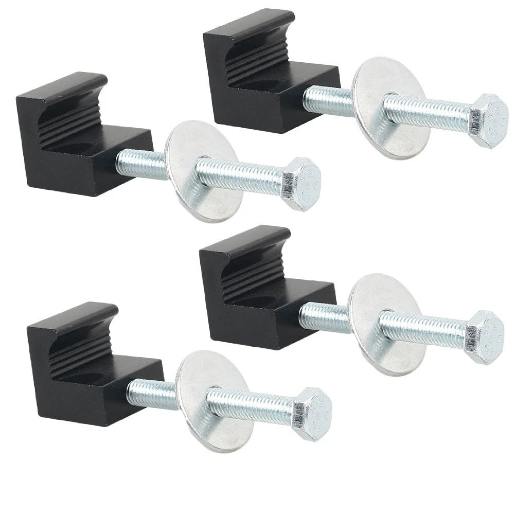 Set of 4 Aluminum J Hook Tie Downs for Truck Tool Box