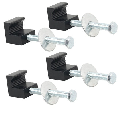 Set of 4 Aluminum J Hook Tie Downs for Truck Tool Box