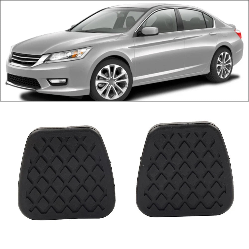 2X Rubber Brake Clutch Pedal Pad Covers for Honda Accord Civic