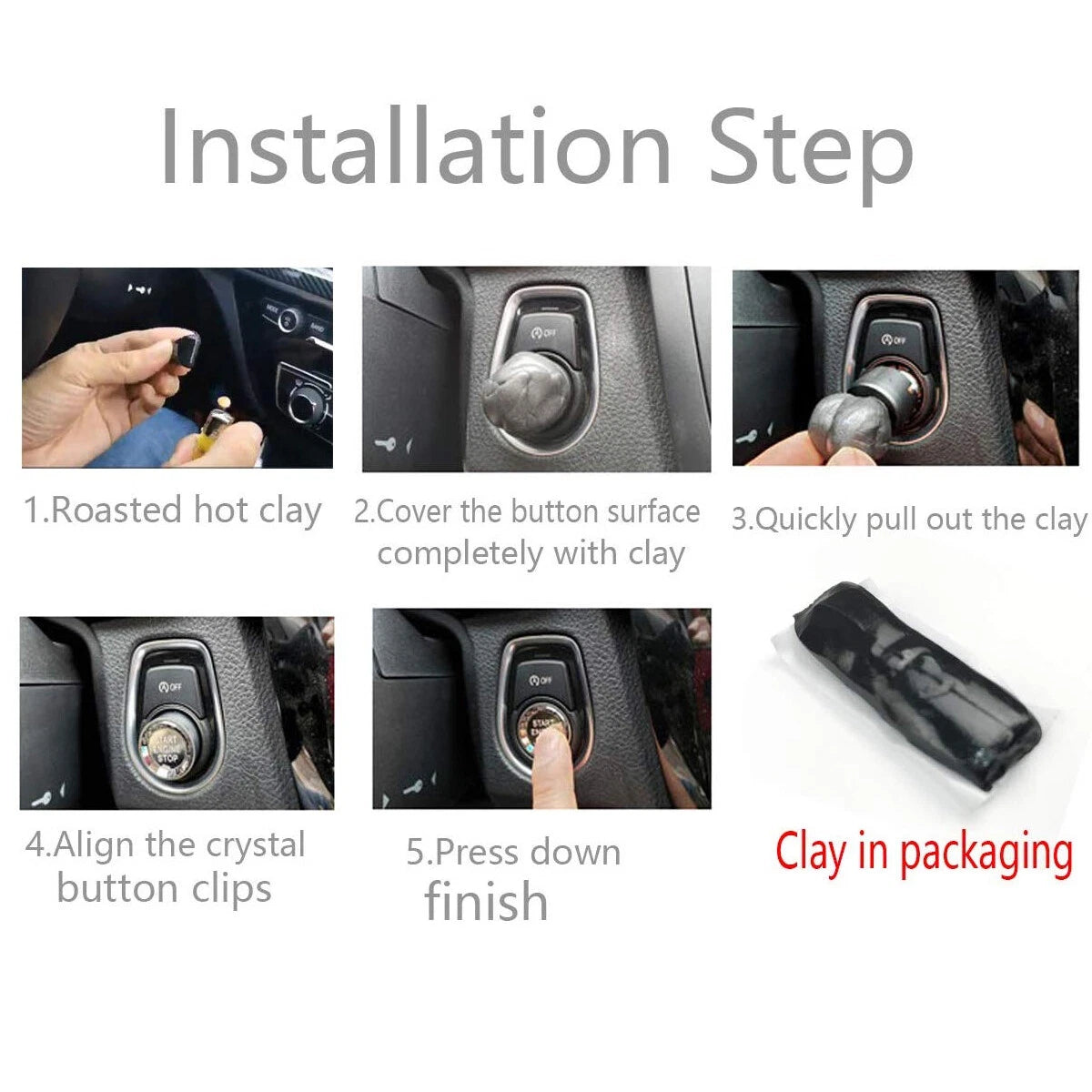 Engine Start Stop Switch Button Replacement for BMW E90 (2006–2013)