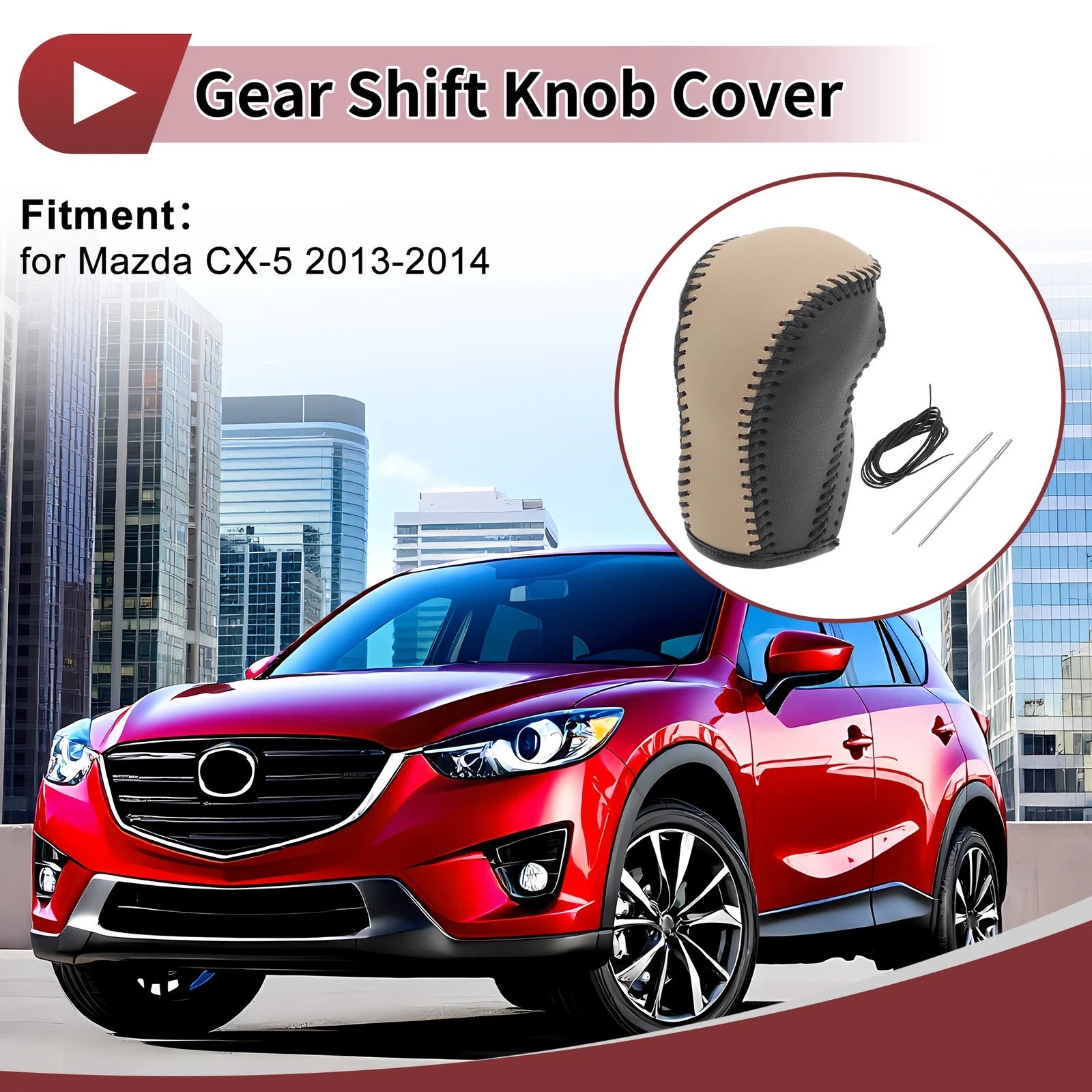 Gear Shift Knob Cover Replacement for Mazda CX-5 (2013–2014)